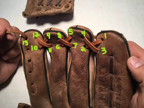 Baseball Glove Lacing